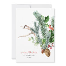 冬の植物の緑のフォトフラット