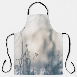 冬の植物の自然写真 エプロン