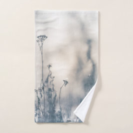 冬の植物の自然写真 ハンドタオル