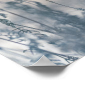 冬の植物の自然写真 ポスター (角)