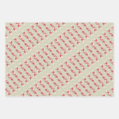 冬の植物の豊かなエレガント葉 ラッピングペーパーシート (正面2)