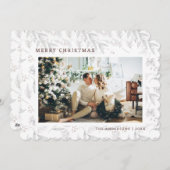 冬の植物フォトメリークリスマスカード シーズンカード (正面/裏面)