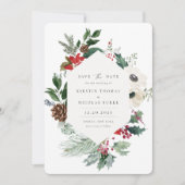 冬の植物フローラ写真 セーブザデート (正面)