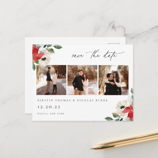 冬の植物フローラ写真 ポストカード (正面/裏面インサイチュ)