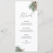 冬の植物メミニマルニューエレガント メニュー (正面)