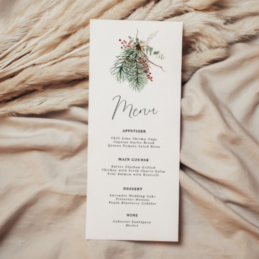 冬の植物メミニマルニューエレガント メニュー