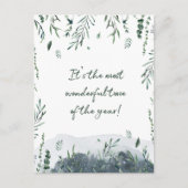 冬の植物園のクリスマス写真 シーズンポストカード (正面)