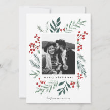 冬の植物学のエレガントクリスマス写真