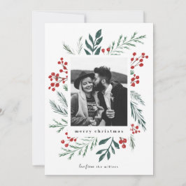 冬の植物学のエレガントクリスマス写真