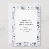 冬の植物学の写真信じ,クリスマスカード シーズンカード (裏面)