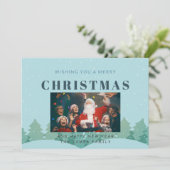 冬の植物学エレガント，フォトクリスマスホリダ シーズンカード (スタンド正面)