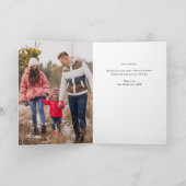 冬の植物学カラフルのメリークリスマス シーズンカード (内部)