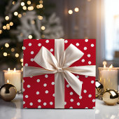 冬の植物学ストライプ水玉模様 ラッピングペーパーシート