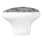 冬の植物性セラミックノブ – グレー セラミックノブ (側面)