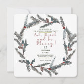 冬の植物性パインベリ食べードリンクメリーBe 招待状 (正面)