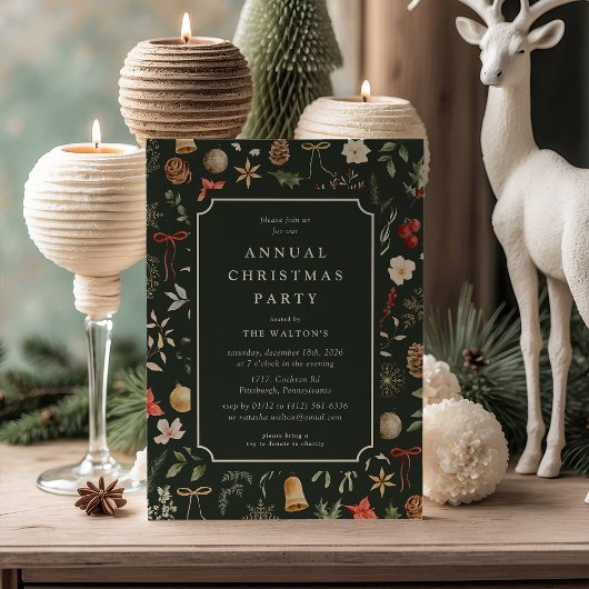 冬の植物性フェスティバルクリスマスパーティー 招待状