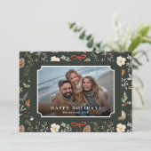 冬の植物性フェスティバルクリスマスフォト シーズンカード (スタンド正面)