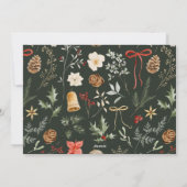 冬の植物性フェスティバルクリスマスフォト シーズンカード (裏面)