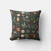 冬の植物性フェスティバルクリスマス クッション (正面)