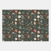 冬の植物性フェスティバルクリスマス ラッピングペーパーシート (正面3)