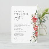 冬の植物性フローラはパーティーの後ずっと幸せに 招待状 (スタンド正面)