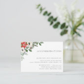 冬の植物性フローラ結婚の宿泊施設 エンクロージャーカード (スタンド正面)