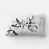 冬の植物性ブルーフーズ腰枕 ランバークッション (裏面)