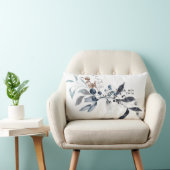 冬の植物性ブルーフーズ腰枕 ランバークッション (椅子)