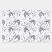 冬の植物性野良雪猫 ラッピングペーパーシート (正面)