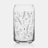 冬の植物缶ガラス ガラス缶 (裏面)