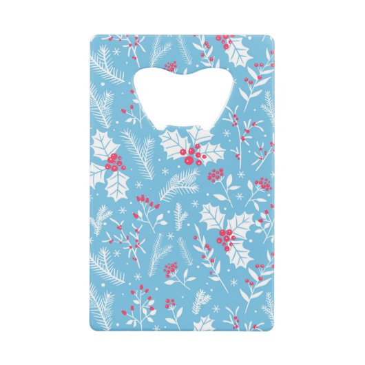 冬の植物2 クレジットカード栓抜き (正面)