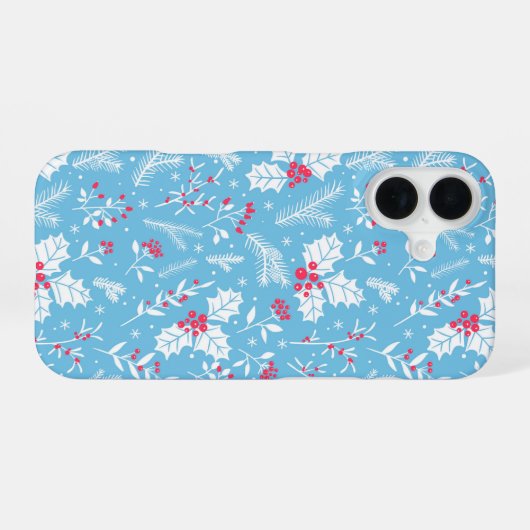 冬の植物2 iPhone 16ケース (裏面横)