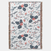 冬の植物 スローブランケット (正面縦)