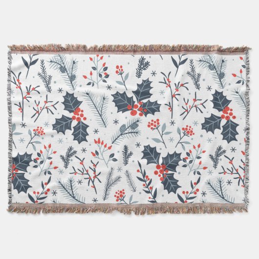 冬の植物 スローブランケット (正面)