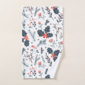 冬の植物 バスタオルセット (ハンドタオル)