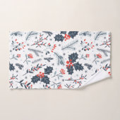 冬の植物 バスタオルセット (ハンドタオル)