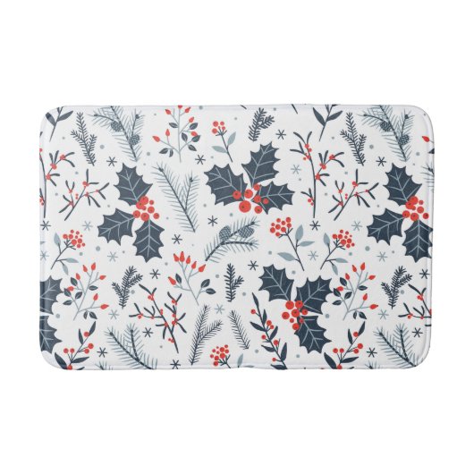 冬の植物 バスマット (正面)