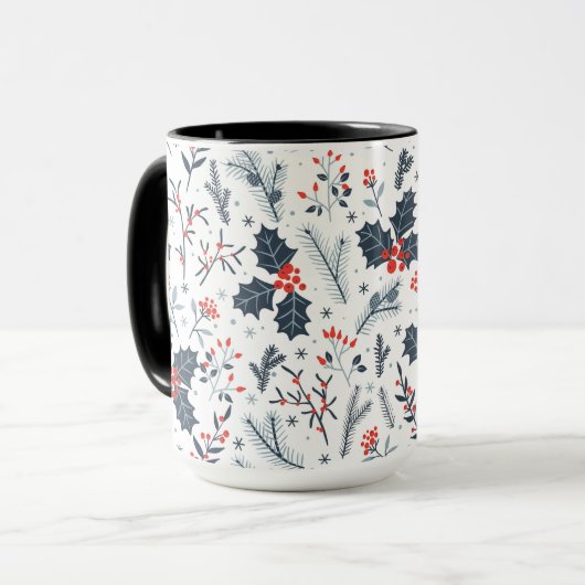 冬の植物 マグカップ (正面左)