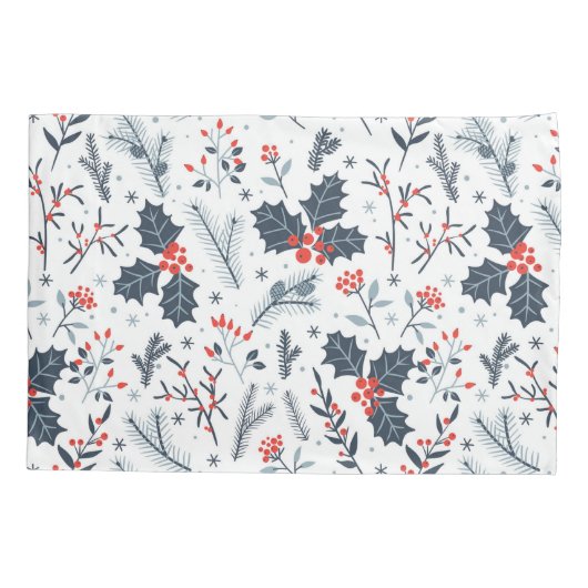 冬の植物 枕カバー (裏面)