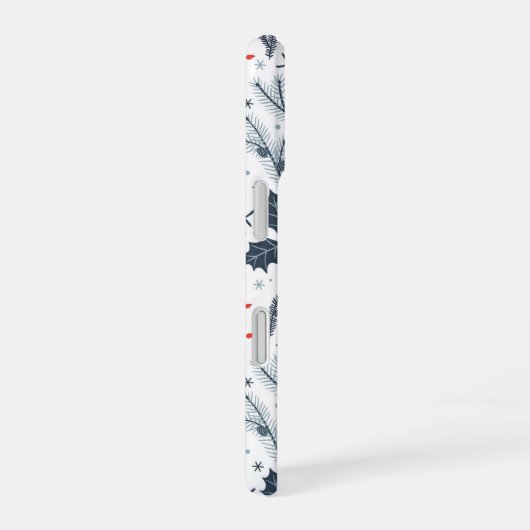 冬の植物 iPhone 16ケース (右側面)