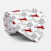 冬の極熊のクリスマス ネクタイ (ロール)