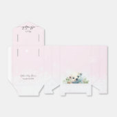 冬の極熊の寒さピンクの赤ちゃんシャワー外 フェイバーボックス (折り畳みなし)