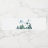 冬の極熊の誕生日パーティー ペットボトルラベル (シングルラベル)