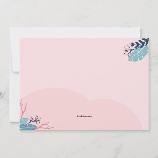 冬の極熊の誕生日パーティー 招待状 (裏面)