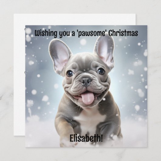 冬の楽しみの手をカスタマイズ (正面/裏面)