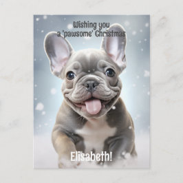 冬の楽しみの手をカスタマイズ ポストカード