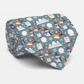 冬の模様のネックタイ ネクタイ (ロール)