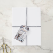 冬の樹林雪林の風光明媚 ギフトタグ (より糸付き)