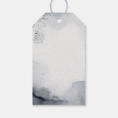 冬の樹林雪林の風光明媚 ギフトタグ (裏面)