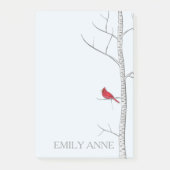 冬の樺の木の投稿に関するメモ ポストイット (正面)